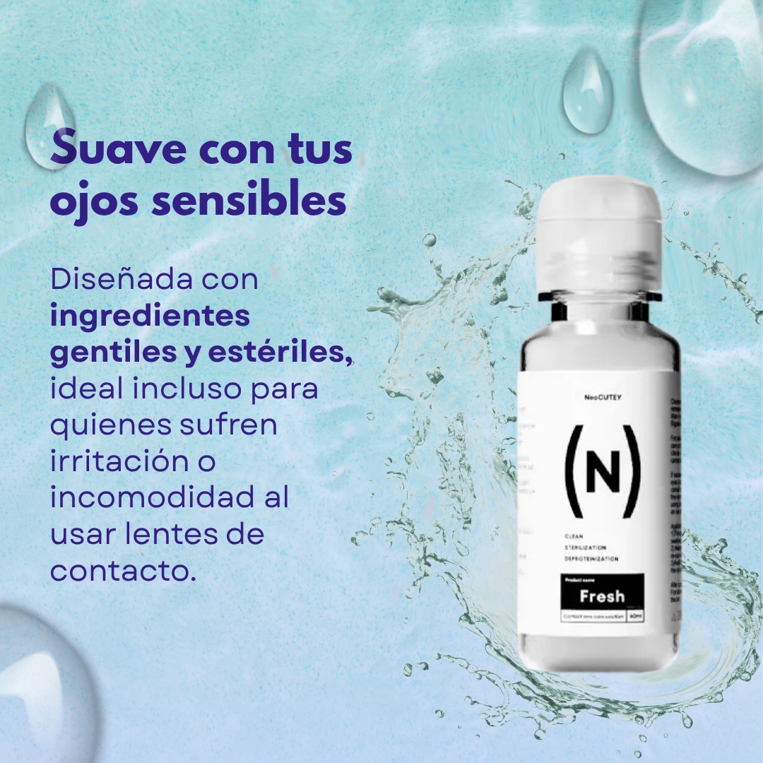 SOLUCIÓN PARA LENTES DE CONTACTO